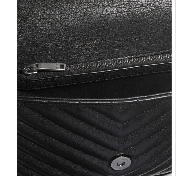 College Medium Flap YSL Shoulder Bag in Quilted Leather - Picture 2 of 5